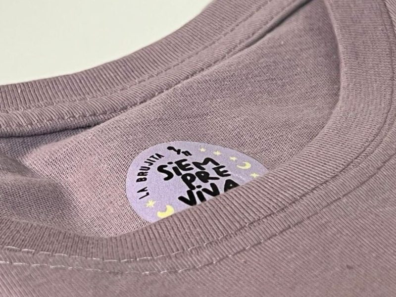 vista de etiquetas para ropa en DTF para coleccion siempreviva laspaules verano brujas - paula berdiel - inmenta estudio creativo - huesca