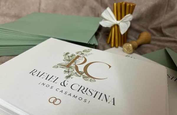 Diseño e impresión de invitaciones de boda para Cristina y Rafa - paula berdiel - inmenta estudio creativo - huesca